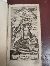 Quinto Curzio Rufo Alessandro MAGNO Historiarum libri accurat editi Venez 1676 comprar usado  Enviando para Brazil