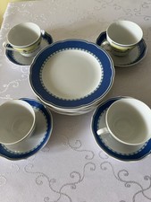 Serwis Porcelanowy TCM Made In Germany Biało Niebieski Vintage na sprzedaż  PL