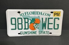 PLACA PERMANENTE DA FLORIDA 98B 🍊 Weg — estado do sol comprar usado  Enviando para Brazil