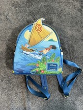 Mini mochila Loungefly Disney Moana Pua canoa barco oceano azul comprar usado  Enviando para Brazil