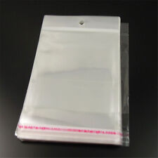 Usado, 14*8cm PE transparente transparente selo autoadesivo plástico pacote de joias bolsa 300 peças comprar usado  Enviando para Brazil
