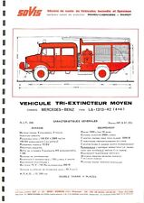 MERCEDES-BENZ  / TYPE LAF 1313 42 4X4 / TRI-EXTINCTEUR MOYEN / FICHE TECHNIQUE, usado comprar usado  Enviando para Brazil