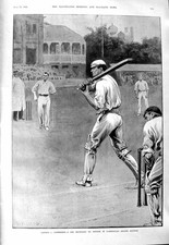 Antigo 1901 Oxford Cambridge Cricket Dowson Longman Blaker Fargus Theatr Victorian comprar usado  Enviando para Brazil