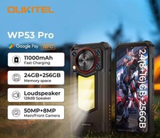 Używany, OUKITEL WP53 PRO 4G Wytrzymały telefon 6,52" 50MP 24GB + 256GB 11000mAh NFC OTG IP69k na sprzedaż  Wysyłka do Poland