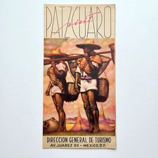 Folheto de viagem vintage década de 1950 Patzcuaro México mapa arte mexicana fotos, usado comprar usado  Enviando para Brazil