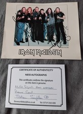 Iron maiden signed for sale  AUGHNACLOY