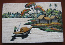 Tableau asiatique sable d'occasion  Bon-Encontre
