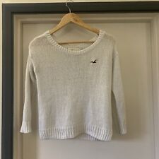 Hollister white knitted for sale  NORTHWOOD