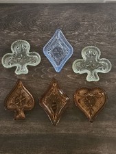 Conjunto de 6 cartas vintage âmbar Indiana vidro terno bugiganga prato de doces comprar usado  Enviando para Brazil