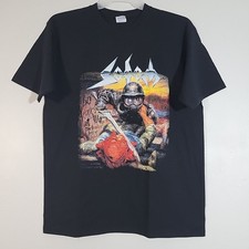 Camiseta masculina preta logotipo banda SODOM 40 Years at War The Greatest Hell of Sodom GG comprar usado  Enviando para Brazil