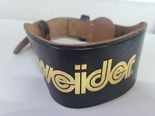 Weider black leather for sale  ROTHERHAM