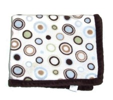 Cobertor de bebê Carters verde marrom bronzeado verde creme círculos pontos 30x40 comprar usado  Enviando para Brazil