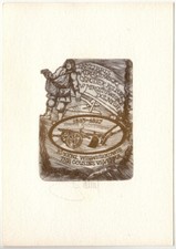 PAVEL HLAVATY: Exlibris Mirostowicki osrodek kultury, Sämann, Pflug na sprzedaż  Wysyłka do Poland
