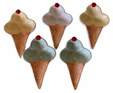 WILLIAMS SONOMA Sorvete Cone Waffle Sobremesa Prato Empilhável Conjunto de 5 Pratos comprar usado  Enviando para Brazil