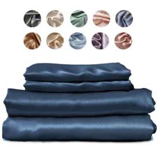 Juegos de cama de lujo 100 % seda morera seda sábana ajustable sábana plana funda de almohada segunda mano  Embacar hacia Mexico