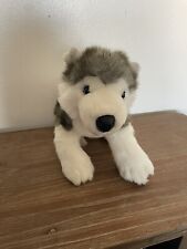 Usado, Build A Bear Siberian Husky Wolf Pelúcia Bicho de Pelúcia Filhote de Cachorro Cinza Branco comprar usado  Enviando para Brazil