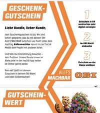 Gutschein baumarkt wert gebraucht kaufen  Bad Krozingen