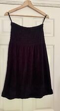 Black cotton towelling for sale  MANCHESTER