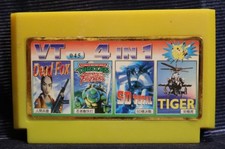 Turtles X4 - Cartucho Famiclone Famicom Nes Game 8 bits Game Dendy, Pegasus comprar usado  Enviando para Brazil