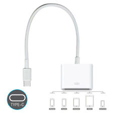 2 piezas USB 3.1 tipo C a conector Dock adaptador 30 pines adecuado para iPhone iPod iPad, usado segunda mano  Embacar hacia Argentina