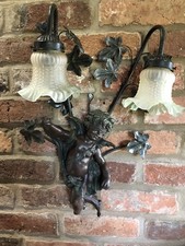 Vintage spelter putti for sale  BARNETBY