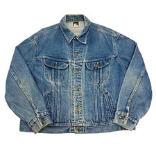 Jaqueta caminhoneiro jeans vintage Lee anos 90 azul masculina 52 2XL 220 8545 100% algodão comprar usado  Enviando para Brazil