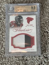 2014 PANINI FLAWLESS JULIO JONES JOGO USADO CAMISA RUBI /15 BGS 9.5 GEM FALCONS comprar usado  Enviando para Brazil