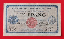 Billet nécessité franc d'occasion  Lyon VIII