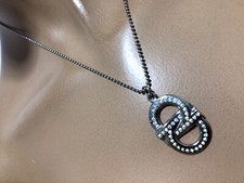COLAR DUPLO GANCINI/CRISTAIS ASSINADO POR SALVATORE FERRAGAMO comprar usado  Enviando para Brazil