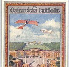 Austria postcard airship for sale  BATH