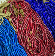 Usado, Contas comerciais antigas venezianas tchecas coração branco formato irregular Strand 7mm-8mm comprar usado  Enviando para Brazil