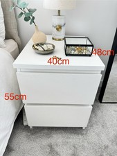 Ikea malm white for sale  SALFORD