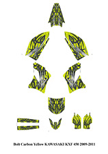 Adesivos adesivos kits gráficos parafuso carbono para Kawasaki KXF 450 KX450F 2009-2011, usado comprar usado  Enviando para Brazil