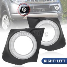 Tampa de farol de neblina frontal moldura quadro LH RH para Mitsubishi L200 Triton MQ MR 2015-18 comprar usado  Enviando para Brazil