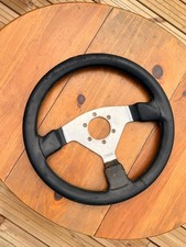 Volante esportivo de couro OBA 350mm fabricado na Itália comprar usado  Enviando para Brazil