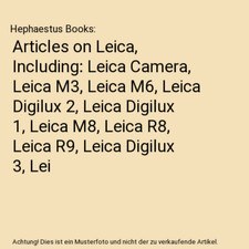 Artikel leica leica gebraucht kaufen  Trebbin