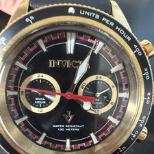 Relógio masculino Invicta modelo 37081 vintage dourado/preto/vermelho comprar usado  Enviando para Brazil