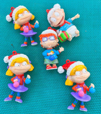 Enfeites de Natal Rugrats vintage da década de 1990 Tommy, Chuckie, Angélica (3) 5! comprar usado  Enviando para Brazil