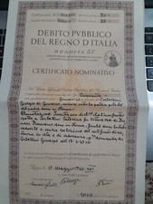 1943 debito pubblico usato  Caserta