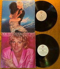 Rod Stewart 2X LP "Greatest Hits" & "Blondes Have More Fun" Warner Bors. Vinyl comprar usado Rod Stewart 2X LP "Greatest Hits" & "Blondes Have More Fun" Warner Bors. Vinyl comprar usado  Enviando para Brazil