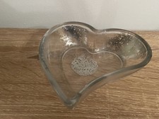 Glass heart shaped for sale  SHIFNAL