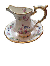 Victorian floral pitcher for sale  IPSWICH
