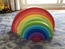 Wooden rainbow stacker for sale  Brooklyn