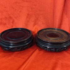 Chinese carved ebonised for sale  COLCHESTER
