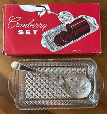 Vintage cranberry serving for sale  Sun City