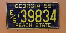 1955 georgia license for sale  Marietta