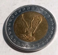 Gettone bimetallico aquila usato  Pavia