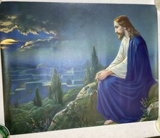 Usado, Litografia vintage da década de 1930 Jesus Cristo no Monte das Oliveiras Litho 28 X 22 comprar usado Usado, Litografia vintage da década de 1930 Jesus Cristo no Monte das Oliveiras Litho 28 X 22 comprar usado  Enviando para Brazil