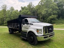 2017 Ford F650 6.7L Diesel 18’ Dump Truck 69K miles Crysteel Hoist PTO Air Brake for sale  Morehead