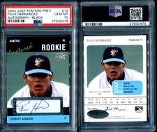PSA 10 2004 Just Featured Preview autógrafo 12 Felix Hernandez RC POP21 G00 4496 comprar usado  Enviando para Brazil